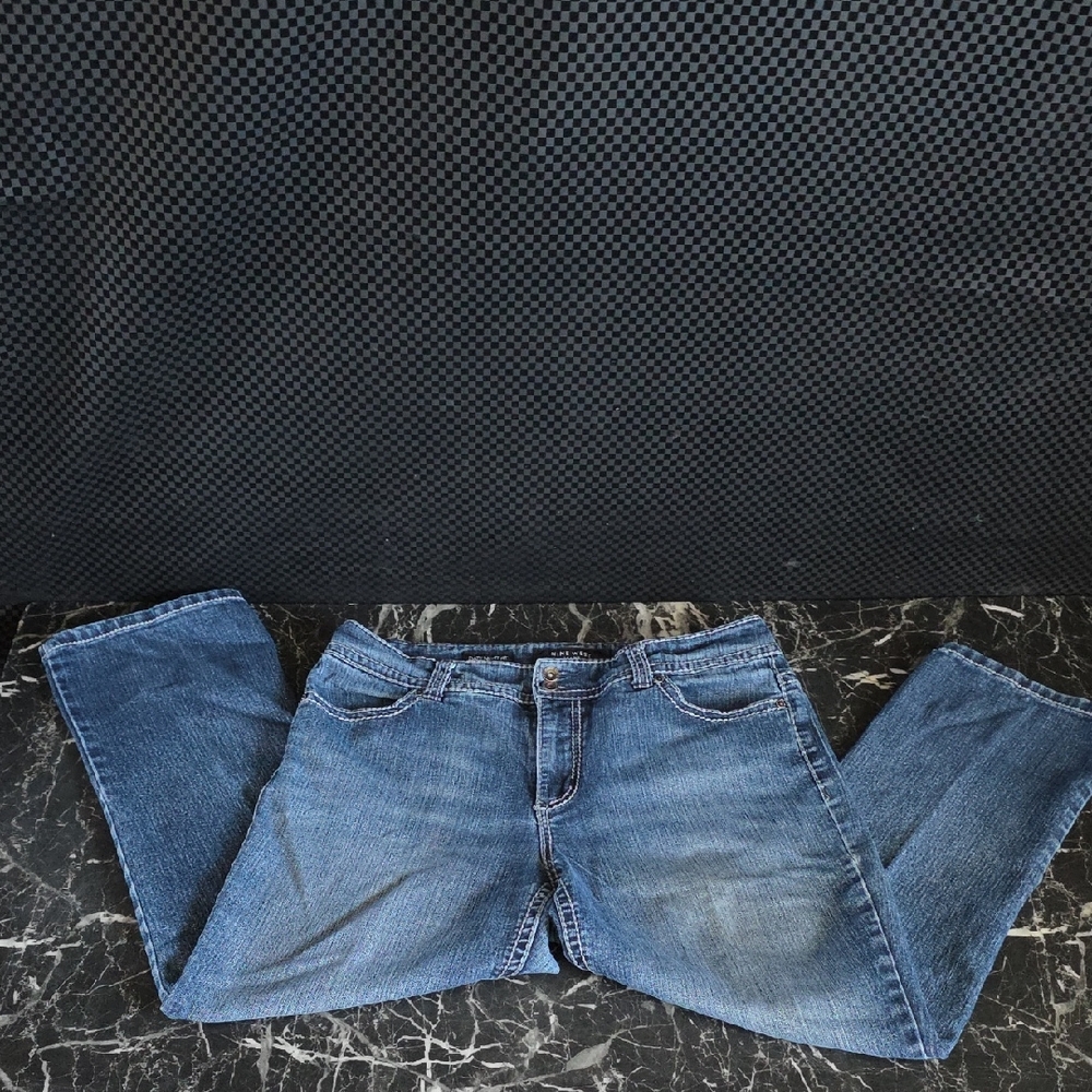 Nine West Relaxed Fit Blue Jeans